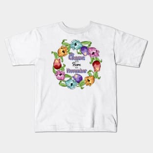 Queens Are Born In November Kids T-Shirt